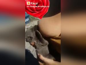 Woman Breastfeeding a Puppy - Art of Zoo