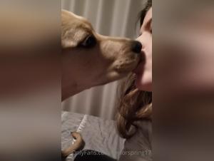 Mom and her four-legged friend: an intense zoophilia video