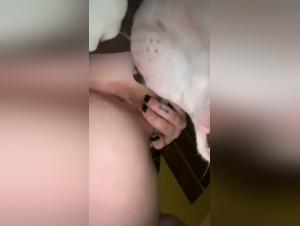 Woman practicing bestiality with a dog