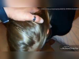 Submissive woman and her dog in a beastly video