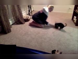 Adorable teen and her dog in shocking bestiality scene
