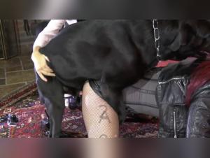 Lise and Ilhona Rock with Their Dog