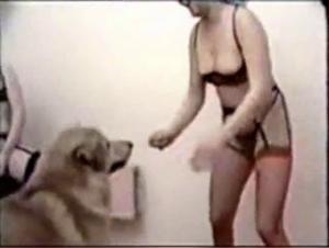 Twin Sisters and Dog - Bestiality Video
