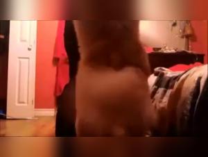 Extreme zoophilia video: a party girl and her dog