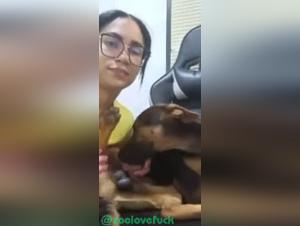 girl fucking dog