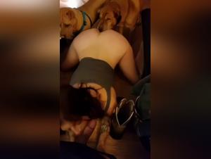 Lucky slut fucked by lucky dog
