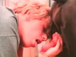 Forbidden Meeting: Woman and Dog