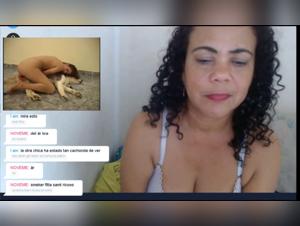 Woman goes crazy with desire watching sex videos with animals