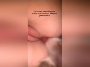 my wife licks our dog