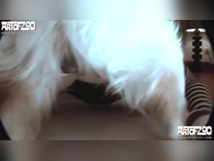 Intimate Moments with a Canine Friend