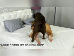 Veronica and her dog - A shocking zoophilia video