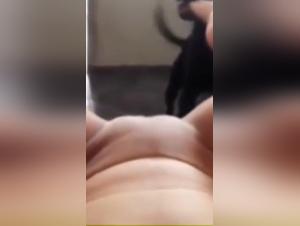 Mature and shaved woman fucked hard by a dog - Bestiality video