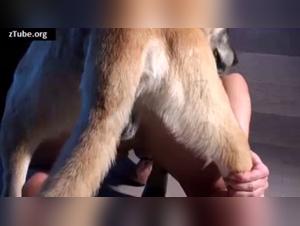 Russian Milf in Sex Addiction with a Dog