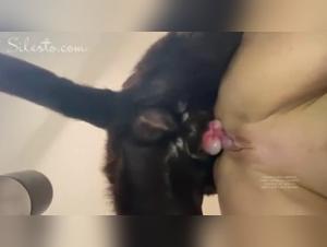 Veronica and her four-legged friend: An intense zoophilia scene