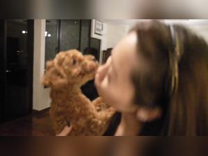 Passionate Encounter: Woman and Dog