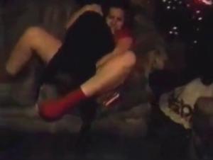 Woman and dog in shocking bestial scene