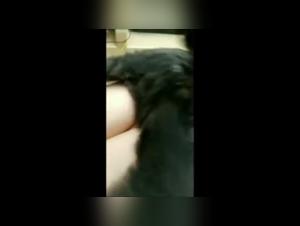 Teenage girl and her dog: a bestiality sex video not to be missed